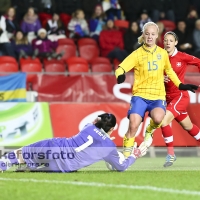 Fotboll Träningslandskamp Sverige  - Schweiz: 3 - 0